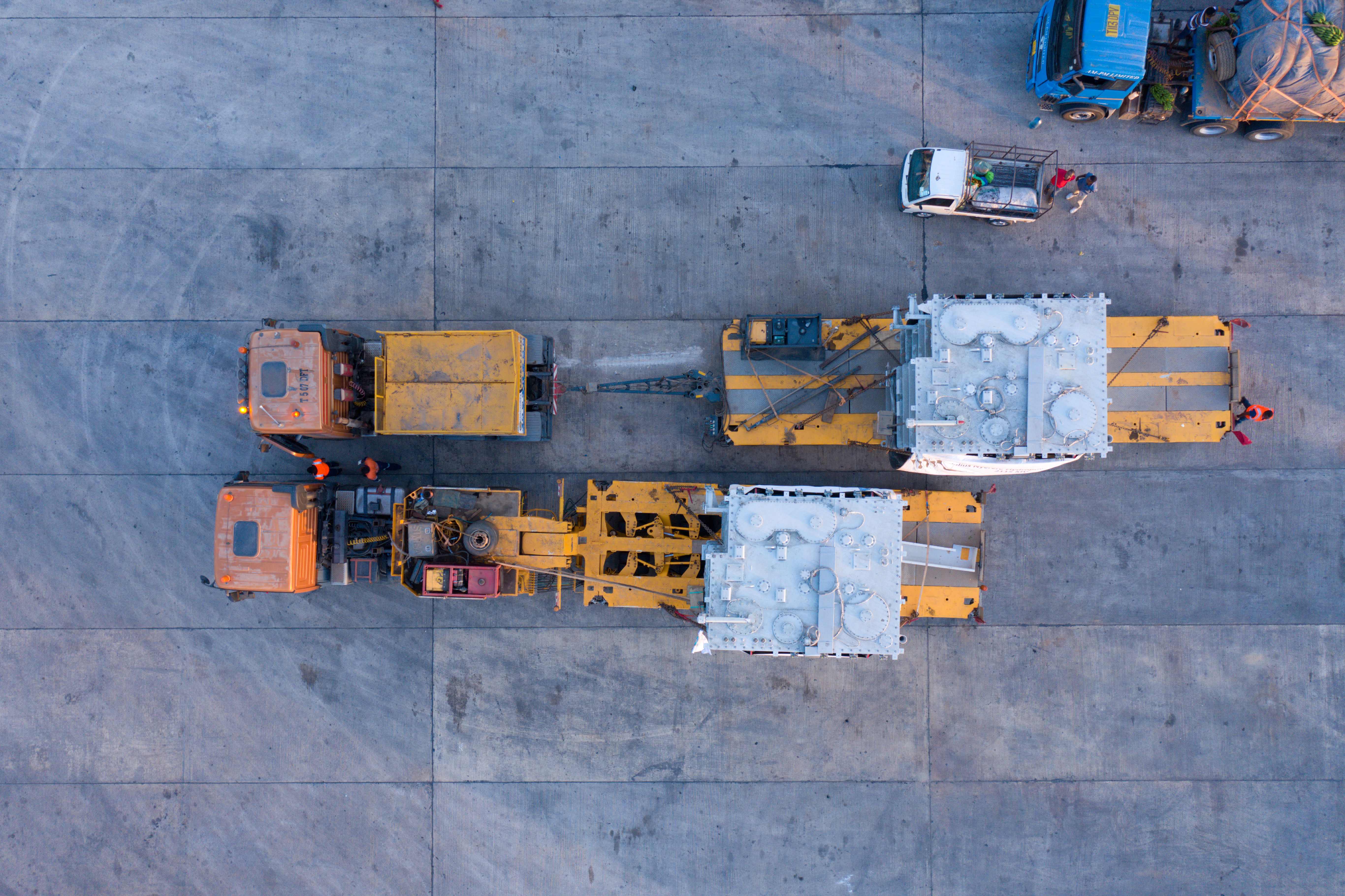 Transportation of high-voltage transformers